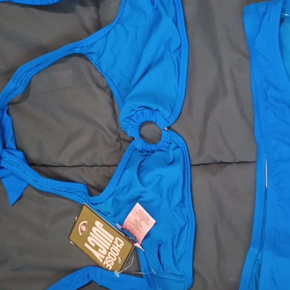 Juicy Couture Bikini Lagoon Halter Top Classic Btm LG NWT - Picture 7 of 8